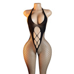 Lingerie Nuisette chemise de nuit en Résille Bodystocking قميص نوم شبكي ملابس