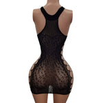 Lingerie Nuisette chemise de nuit en Résille Bodystocking قميص نوم شبكي ملابس