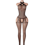 Lingerie Nuisette chemise de nuit en Résille Bodystocking قميص نوم شبكي ملابس
