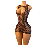 Lingerie Nuisette chemise de nuit en Résille Bodystocking قميص نوم شبكي ملابس