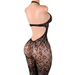 Lingerie Nuisette chemise de nuit en Résille Bodystocking قميص نوم شبكي ملابس