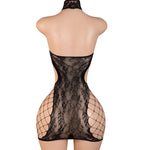 Lingerie Nuisette chemise de nuit en Résille robe Bodystocking قميص نوم ملابس فستان