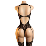 Lingerie Nuisette chemise de nuit en Résille Bodystocking قميص نوم شبكي ملابس