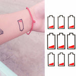 pack de 5  tatouages imperméable et résistant à la sueur  وشـم مؤقت ضد الماء والعرق 5قطع