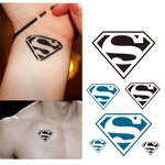 pack de 5  tatouages imperméable et résistant à la sueur  وشـم مؤقت ضد الماء والعرق 5قطع