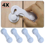 4pcs verrous sécurité armoire enfants قفل أمان بلاستيكي الأطفال - jeeba.ma